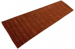 100% wełna gruby dywan handloom z indii ceglasty 70x300cm chodnik