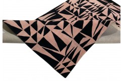 100% wełna gruby dywan z Indii 150x240cm Triangles designerski róż