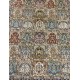 Wełniany ręcznie tkany dywan Indo-Baktjar w kwatery 200x300cm orientalny pistacjowy