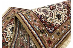 Bidjar Herati dywan indyjski 100%wełna owcza orientalny beżowy 70x140