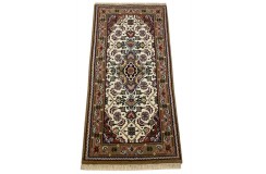 Bidjar Herati dywan indyjski 100%wełna owcza orientalny beżowy 70x140