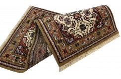 Bidjar Herati dywan indyjski 100%wełna owcza orientalny beżowy 70x140