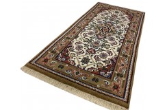 Bidjar Herati dywan indyjski 100%wełna owcza orientalny beżowy 70x140