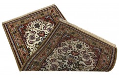 Bidjar Herati dywan indyjski 100%wełna owcza orientalny beżowy 70x140