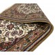 Wełniany ręcznie tkany dywan Herati z Indii 70x140cm orientalny beżowy