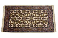 Czerwony ręcznie tkany dywan Tabriz z Indii wełniany 90x160cm