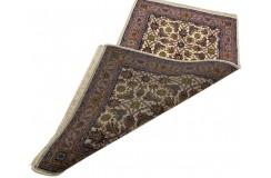 Czerwony ręcznie tkany dywan Tabriz z Indii wełniany 90x160cm