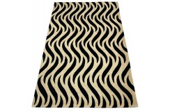 100% wełna gruby dywan z Indii 150x240cm  Waves designerski
