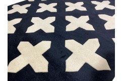 100% wełna gruby dywan z Indii 150x240cm Crosses designerski