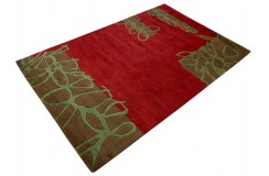 100% wełna gruby dywan z Indii 150x240cm Patchwork Flowers