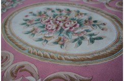Przepiękny wełniany dywan org. Aubusson Chiny wełna rzeźbiony 180x280