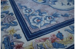 Piękny dywan Aubusson Habei ręcznie tkany z Chin 170c250cm 100% wełna przycinany rzeźbiony rajski ogród