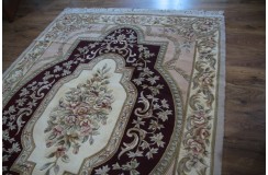 Przepiękny wełniany dywan org. Aubusson Chiny wełna rzeźbiony 170x250
