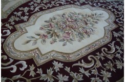 Przepiękny wełniany dywan org. Aubusson Chiny wełna rzeźbiony 170x250