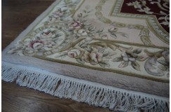 Przepiękny wełniany dywan org. Aubusson Chiny wełna rzeźbiony 170x250