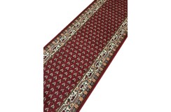 Mir dywan indyjski 100% wełna owcza orientalny czerwony 80x300