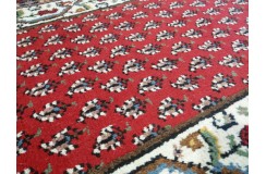 Wełniany ręcznie tkany dywan Mir z Indii 80x300cm orientalny czerwony