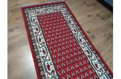 Mir dywan indyjski 100% wełna owcza orientalny czerwony 80x300