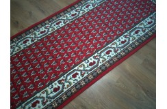 Mir dywan indyjski 100% wełna owcza orientalny czerwony 80x300