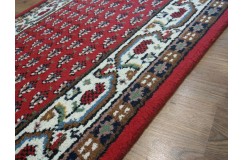 Mir dywan indyjski 100% wełna owcza orientalny czerwony 80x300