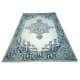 100% wełniany nowoczesny dywan gruby w wzory vintage cieniowany 155x240cm beżowy