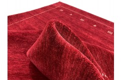 100% wełna gruby dywan handloom z indii czerwony 170x240cm