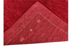 100% wełna gruby dywan handloom z indii czerwony 170x240cm