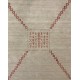 Gładki 100% wełniany dywan Gabbeh Handloom czerwony 170x240cm etniczny