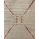 Gładki 100% wełniany dywan Gabbeh Handloom czerwony 170x240cm etniczny
