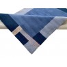 Niebieski 100% wełniany dywan Gabbeh tuftowany 170x240cm 
