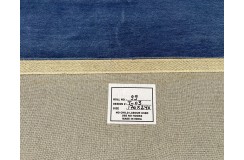 Niebieski 100% wełniany dywan Gabbeh tuftowany 170x240cm 