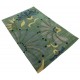 Designerski nowoczesny dywan wełniany Flowers green 245x305cm Indie 2cm gruby