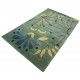 Designerski nowoczesny dywan wełniany Flowers green 245x305cm Indie 2cm gruby