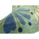 Designerski nowoczesny dywan wełniany Flowers green 245x305cm Indie 2cm gruby