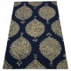 Kolorowy brązowy dywan RUG COLLECTION do salonu design w kwiaty 100% wełna 150x240cm Indie