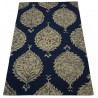 Kolorowy brązowy dywan RUG COLLECTION do salonu design w kwiaty 100% wełna 150x240cm Indie
