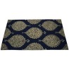Kolorowy brązowy dywan RUG COLLECTION do salonu design w kwiaty 100% wełna 150x240cm Indie