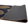 Kolorowy brązowy dywan RUG COLLECTION do salonu design w kwiaty 100% wełna 150x240cm Indie