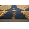 Kolorowy brązowy dywan RUG COLLECTION do salonu design w kwiaty 100% wełna 150x240cm Indie