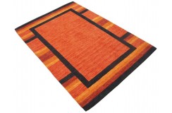 Cieniowany pomarańczowy 100% wełniany dywan Gabbeh tafting 140x200cm