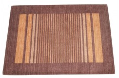 Brazowy 100% wełniany dywan Gabbeh tuftowany 140x200cm 