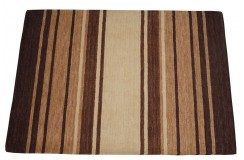 Brazowy 100% wełniany dywan Gabbeh tuftowany 140x200cm 