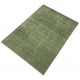 Gładki 100% wełniany dywan Gabbeh Handloom zielony 200x300cm gładki