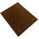 Gładki 100% wełniany dywan Gabbeh Handloom brązowy 150x200cm gładki