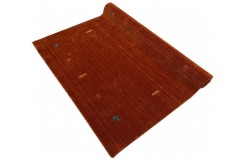 100% wełna gruby dywan handloom z indii terakota 170x240cm