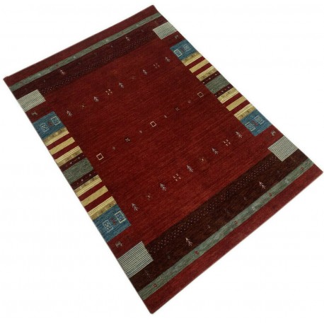 Etniczny 100% wełniany dywan Gabbeh Handloo Lori 170x240cm