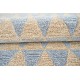 Dwukolorowy dywan z deseniem w geometryczne trójkąty 100% wełniany tafting 160x230cm