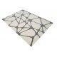 Dwukolorowy dywan abstrakcyjny szaro beżowy 100% wełniany tafting 160x230cm