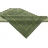Wełna i wiskoza gruby dywan handloom z indii zielony 170x240cm