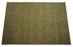 Ekskluzywny dywan Gabbeh Loribaft Indie 170x240cm 100% wełniany kolorowy z deseniem etniczny